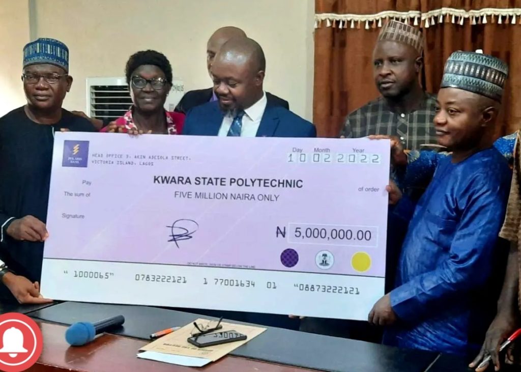 Donation to Kwara State Polytechnic