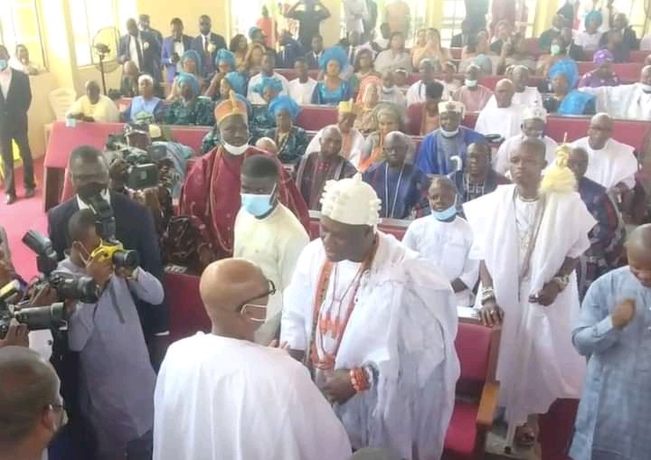 3.Ooni of Ife, Abiodun, Akeredolu Present As Oyo Speaker Gets Married